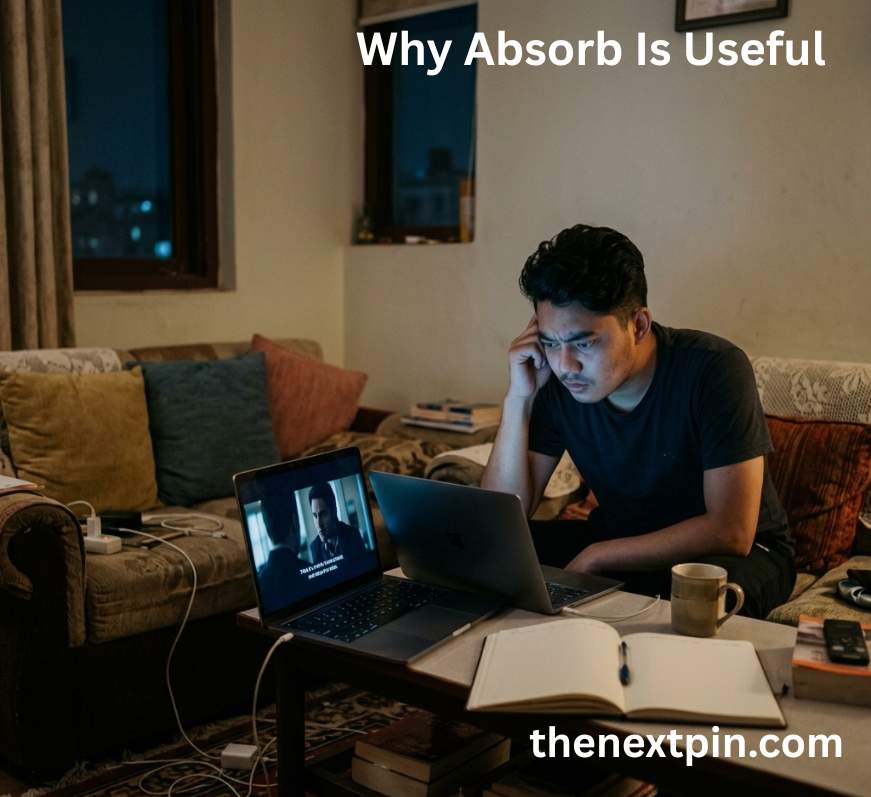Why 'Absorb' is such a useful verb in English – simple explanation with real examples for daily speaking, learning new words, and IELTS preparation on thenextpin.com